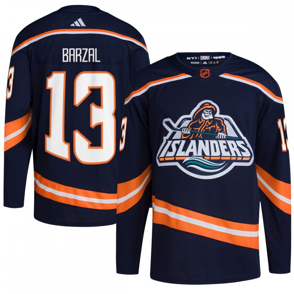 Men's New York Islanders Navy Retro Player Jersey