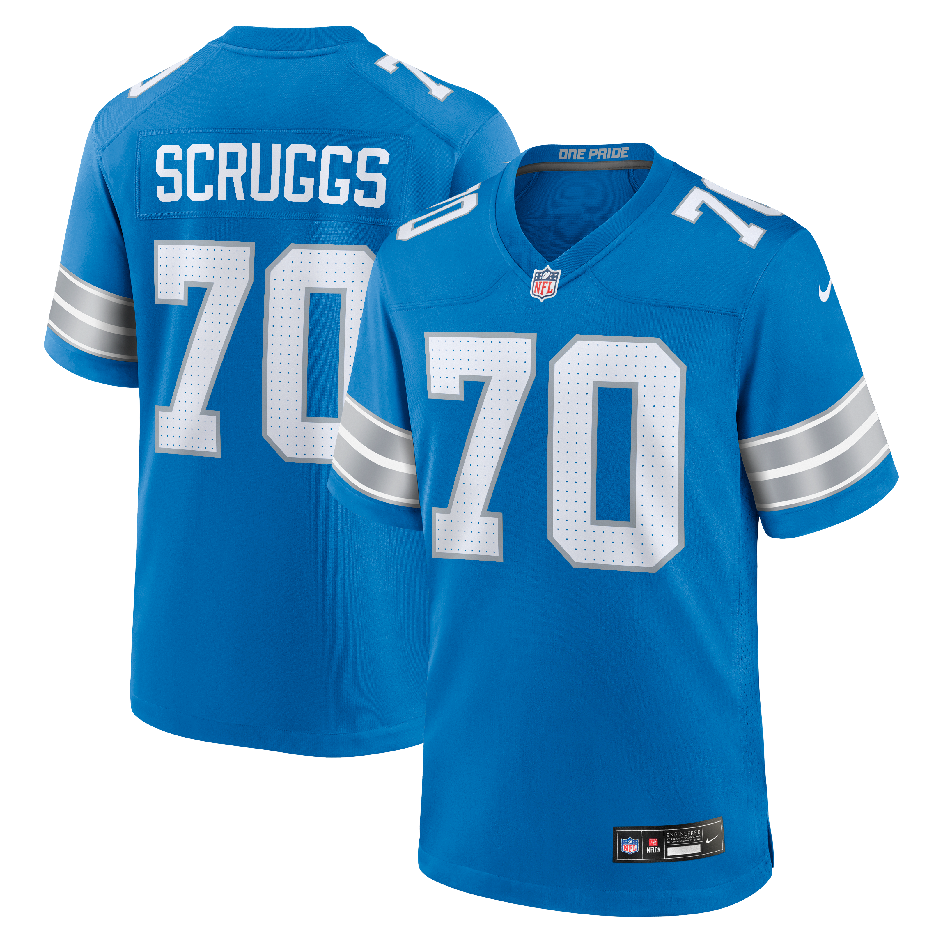 Women's Detroit Lions Blue Game Jersey