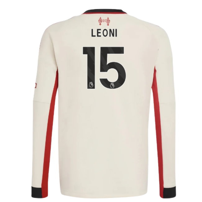 Men's Liverpool 2025/26 Away Long Sleeve Jersey