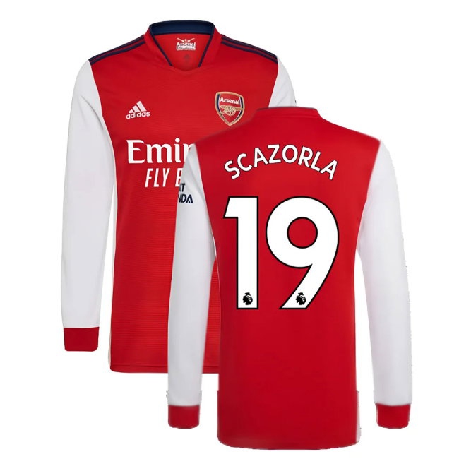 Kids' Arsenal 2021/22 Home Long Sleeve Jersey