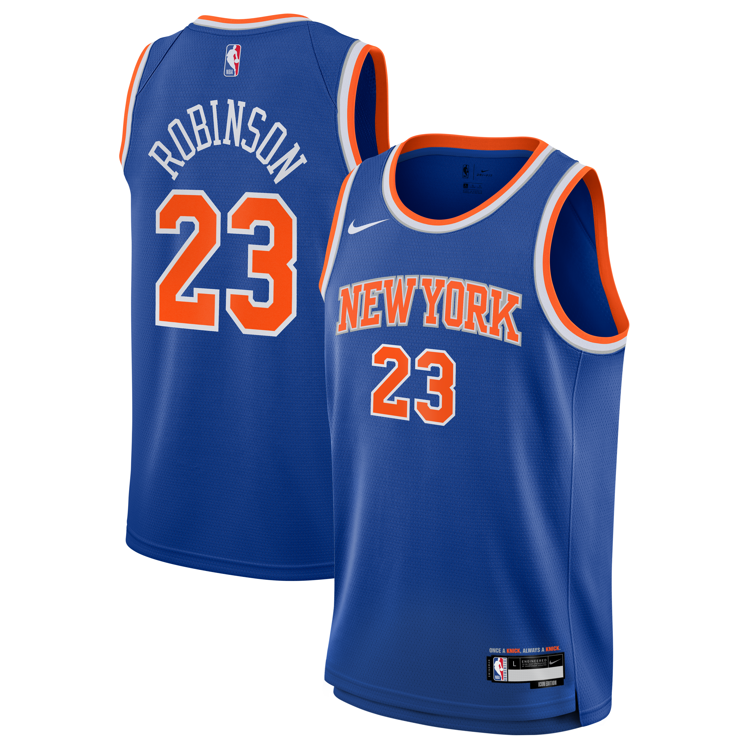 Men's New York Knicks Blue Icon Swingman Jersey