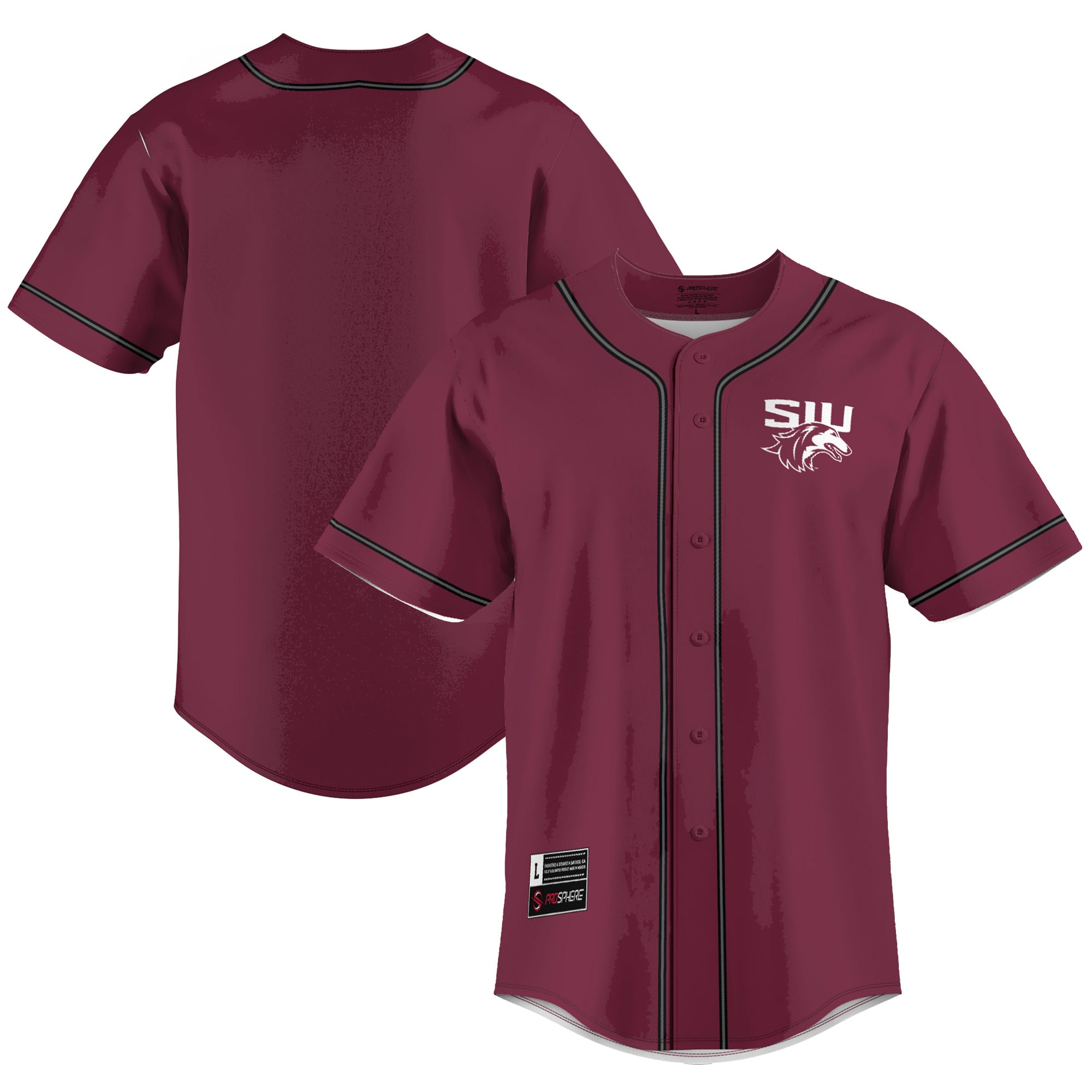 Kids' Southern Illinois Salukis Maroon Jersey