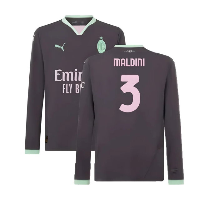 Kids' AC Milan 2024/25 Third Long Sleeve Jersey