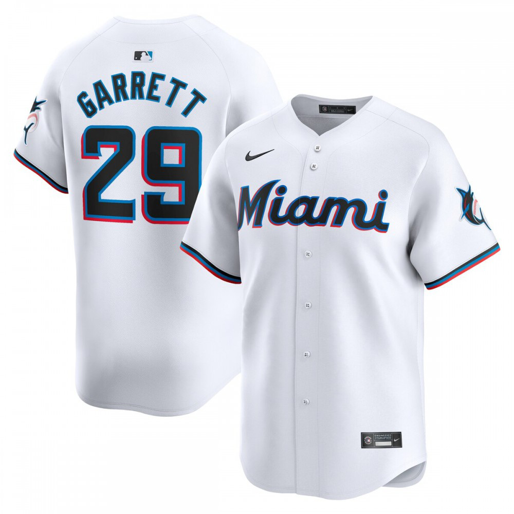 Men's Miami Marlins White Limited Jersey