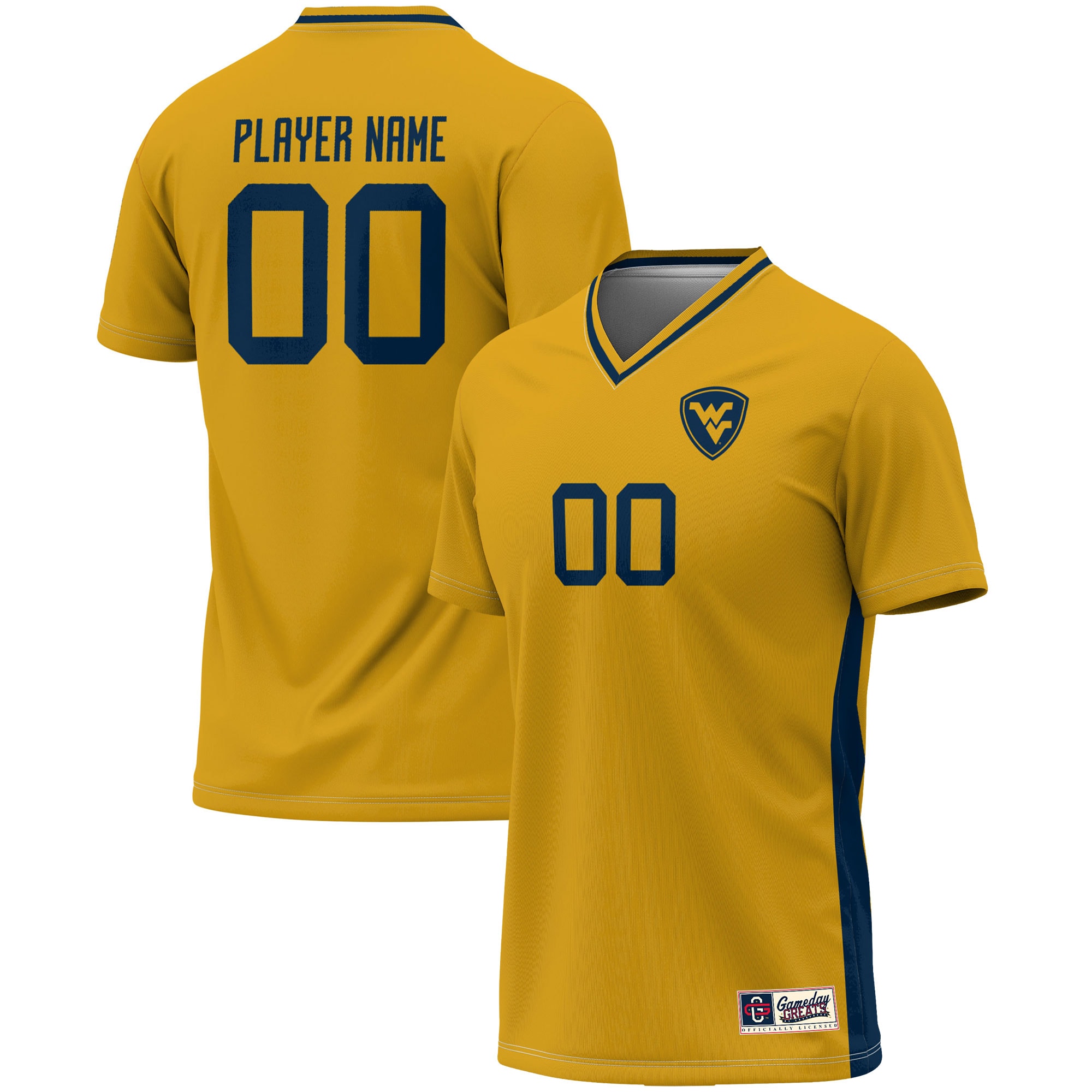 Men's West Virginia Mountaineers Gold Player Jersey