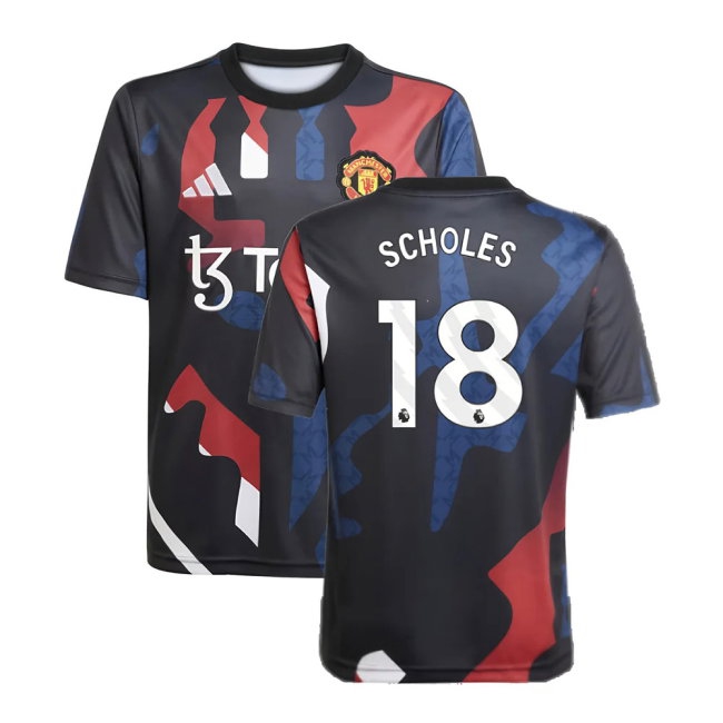 Kids' Man Utd 2024/25 Black Jersey
