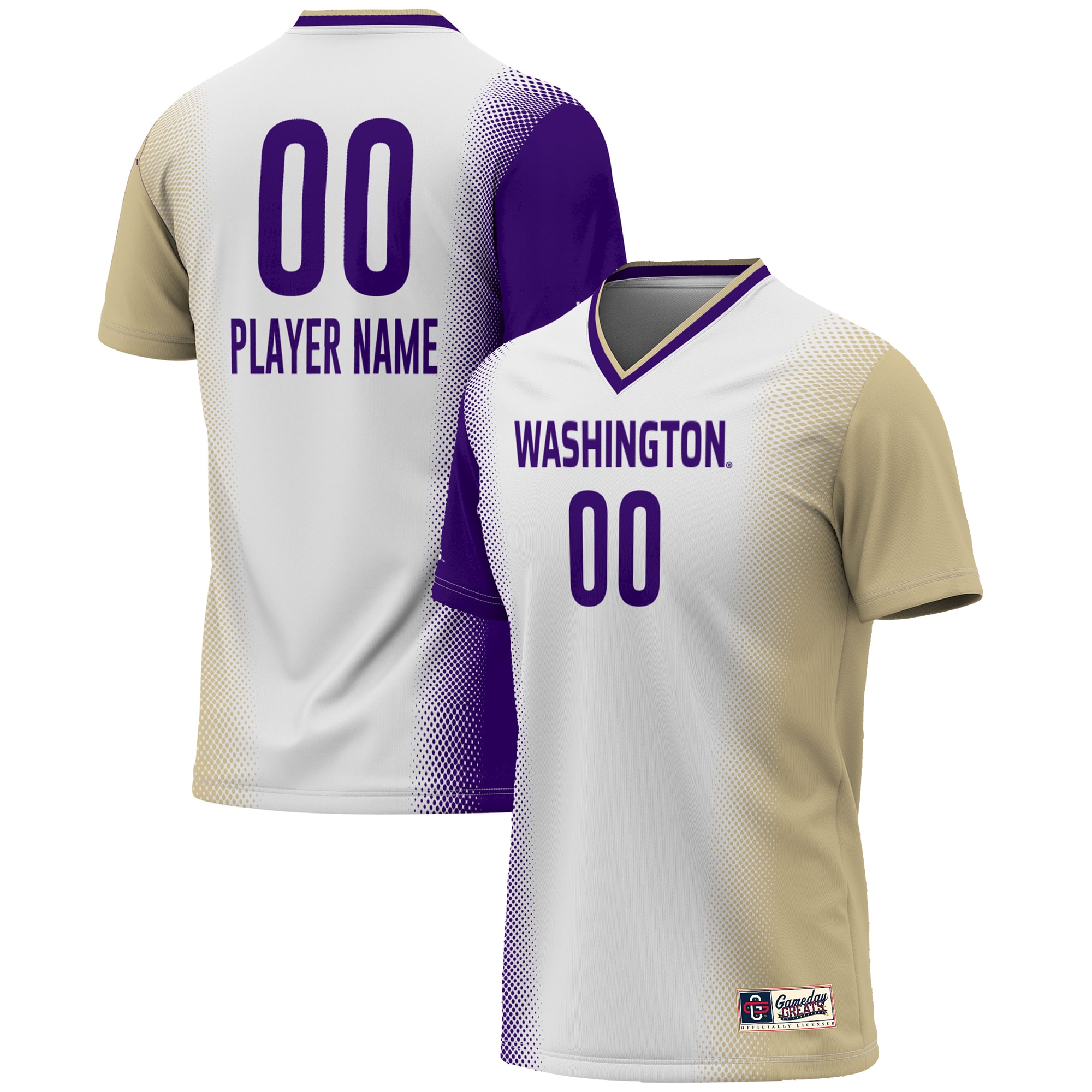 Men's Washington Huskies White Player Jersey