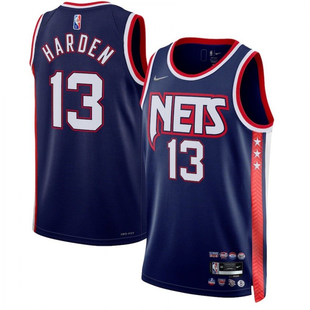 Men's Brooklyn Nets 2021/22 Navy City Swingman Jersey