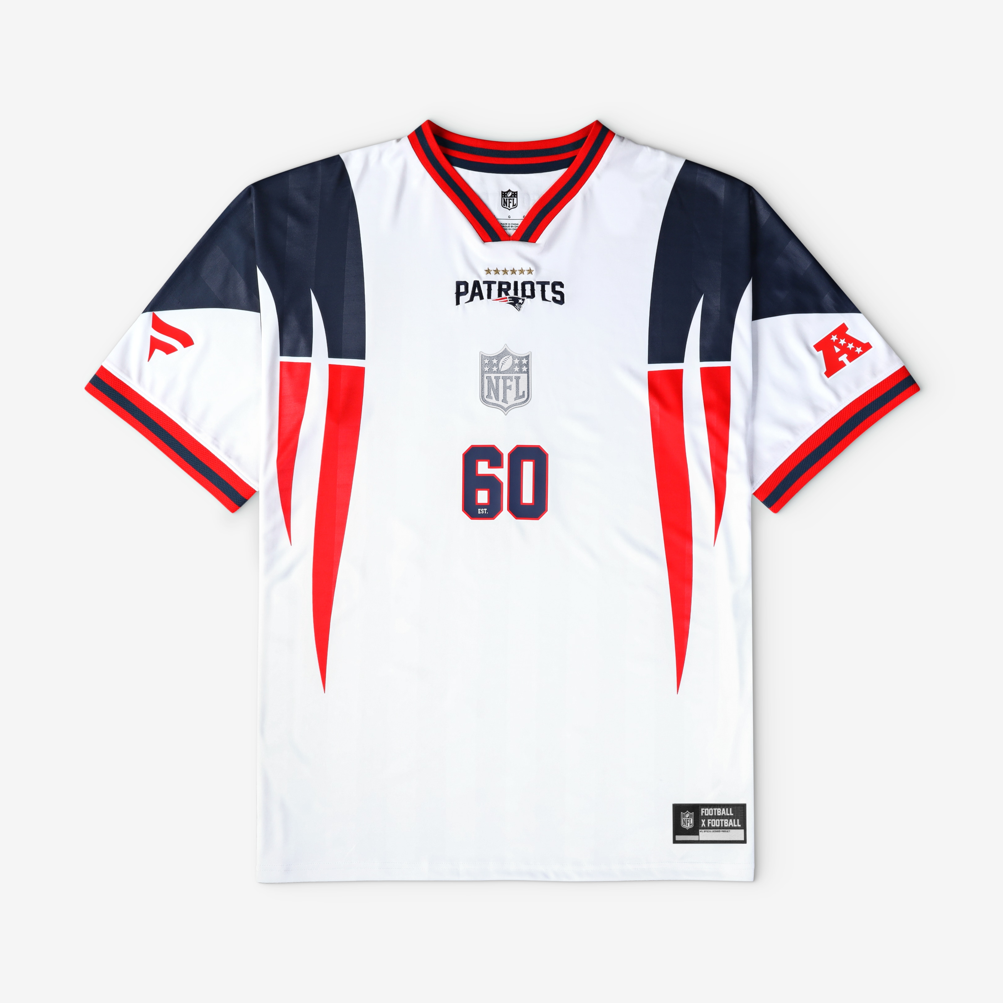 Men's New England Patriots White Jersey