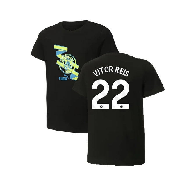 Kids' Man City 2024/25 Black City Tee