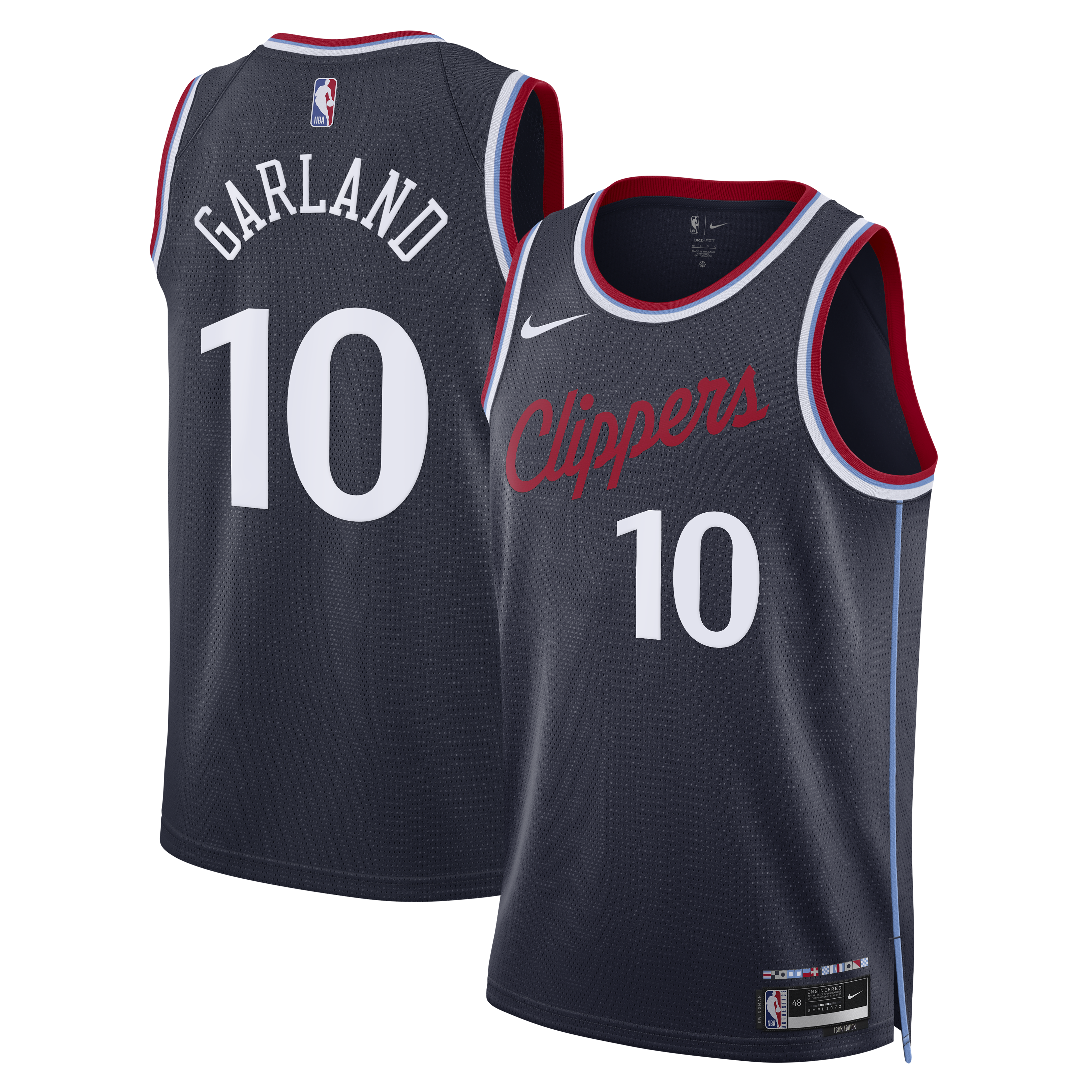 Men's LA Clippers Navy Icon Swingman Jersey