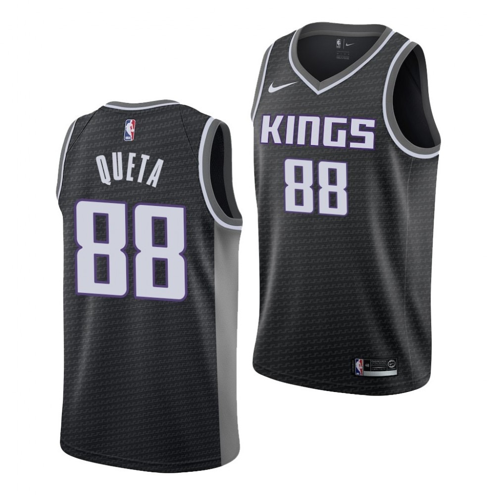 Men's Sacramento Kings 2021 Black Statement Swingman Jersey