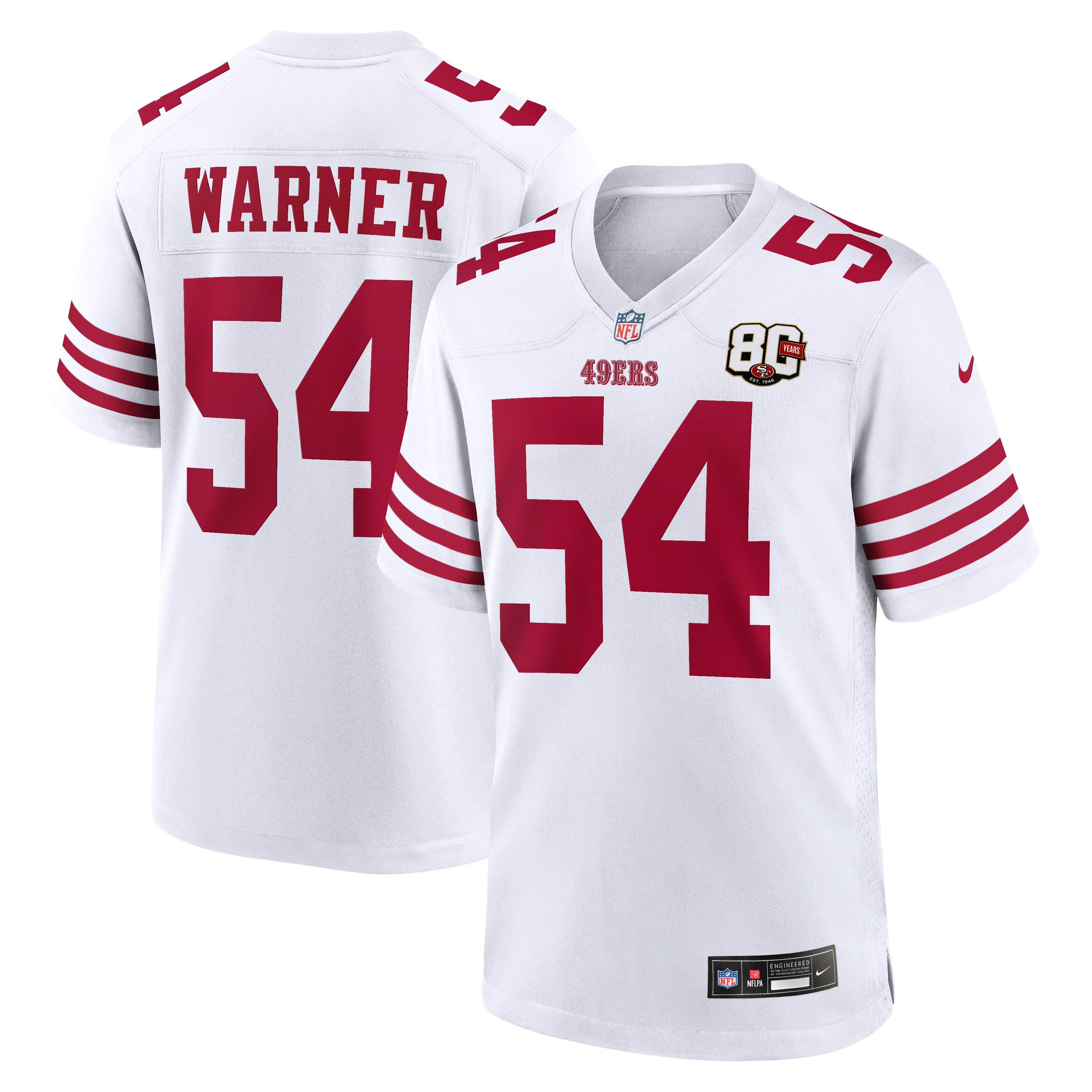Men's San Francisco 49ers White Anniversary Game Jersey
