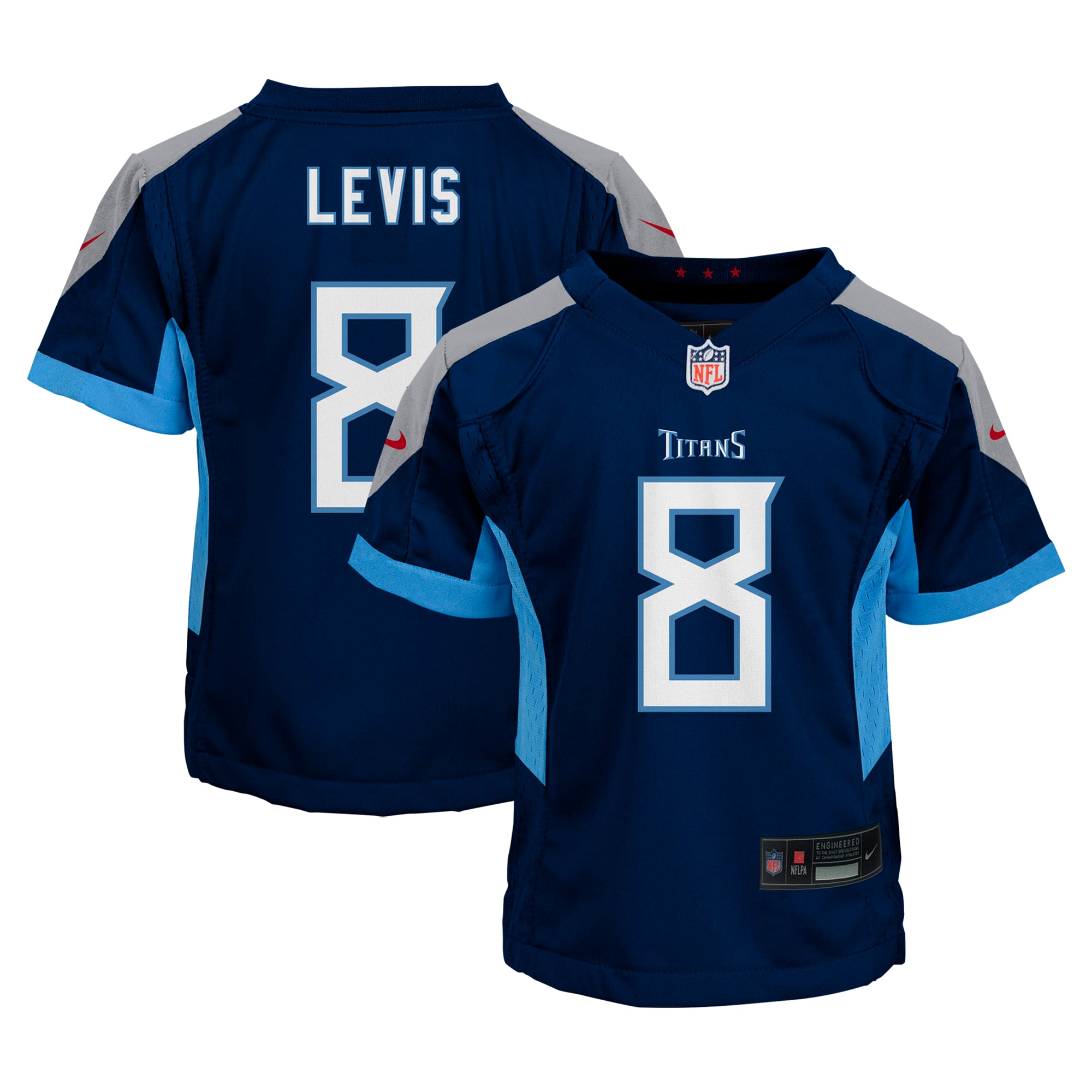 Kids' Tennessee Titans Navy Player Jersey