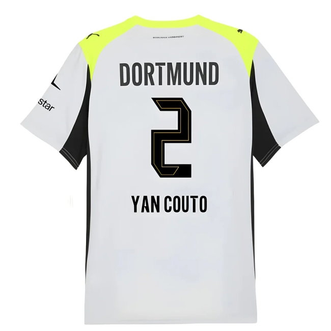 Men's Borussia Dortmund 2025/26 Away Jersey