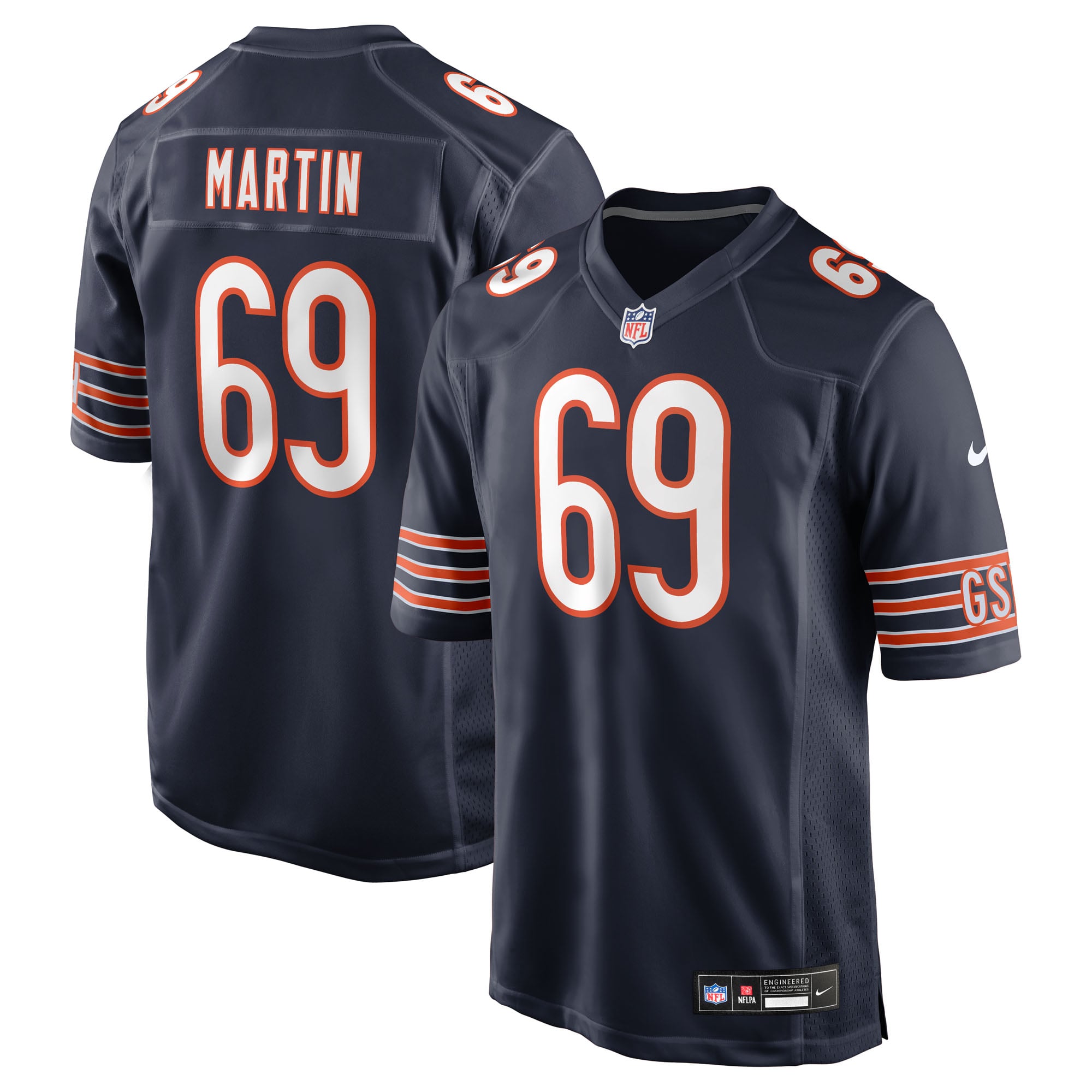 Men's Chicago Bears Navy Game Jersey