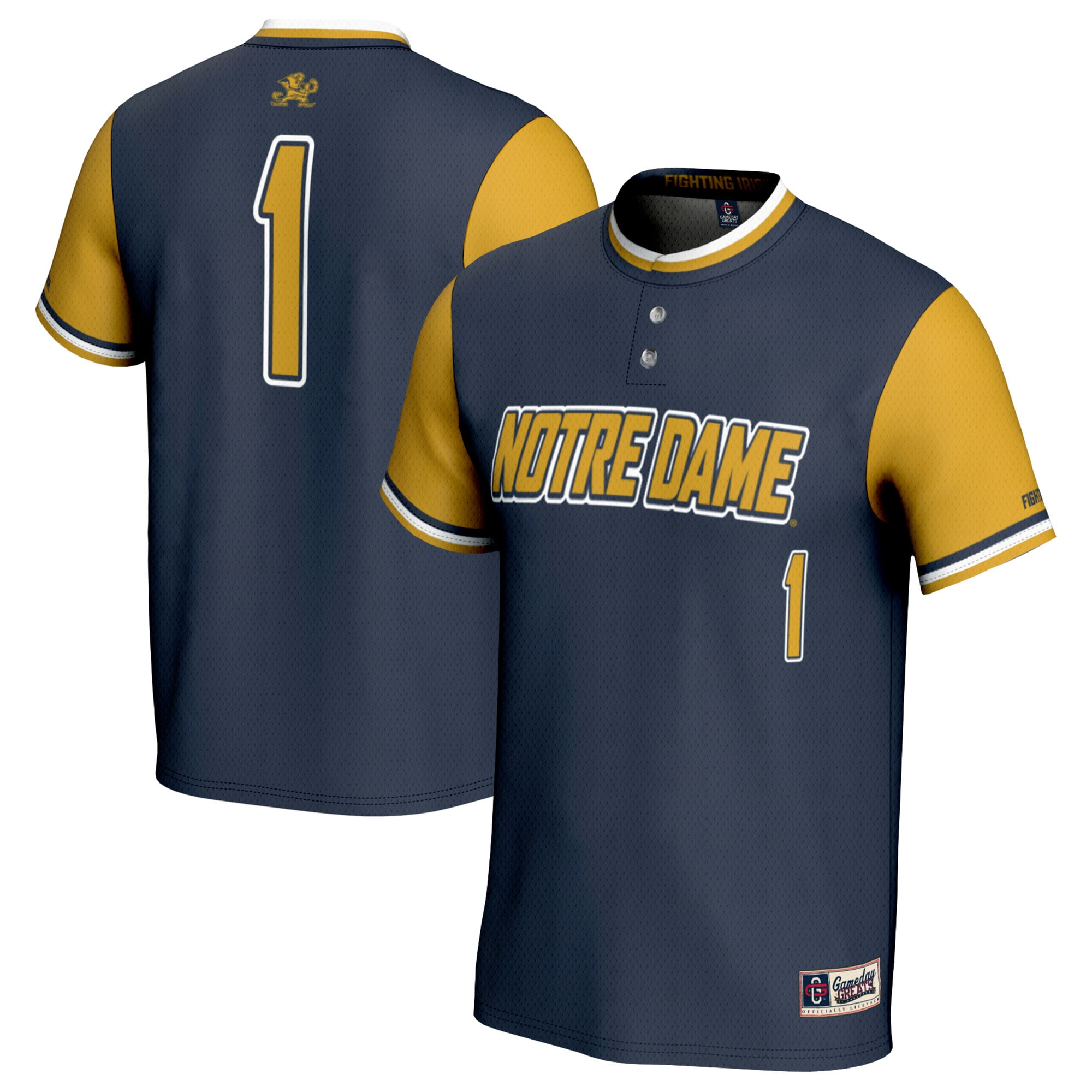 Men's Notre Dame Fighting Irish Navy Fashion Jersey