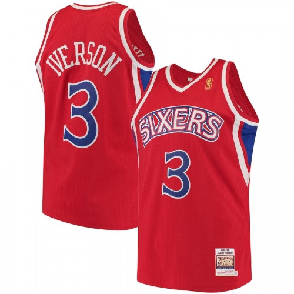 Women's Philadelphia 76ers Red Throwback Jersey