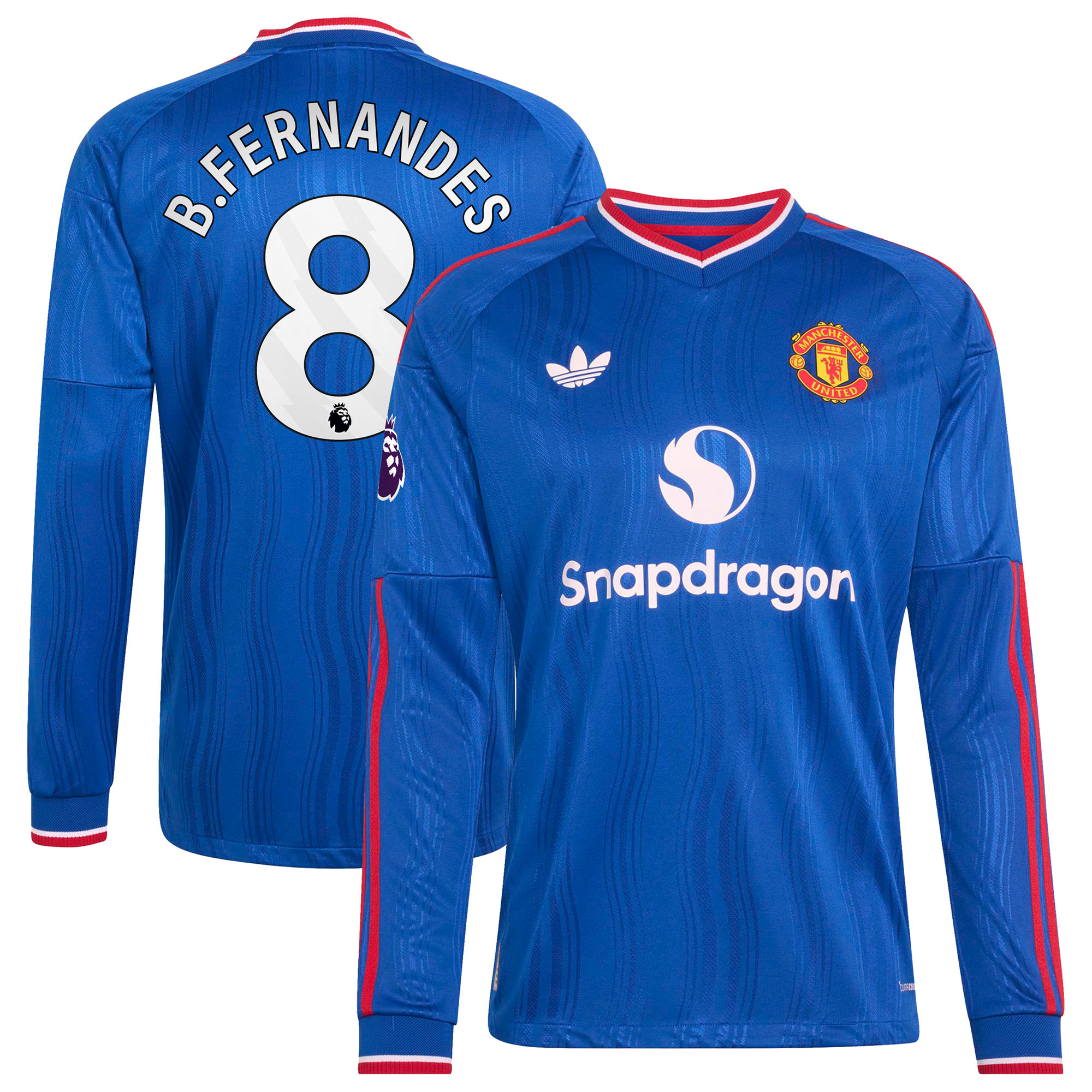 Women's Manchester United 2026/27 Royal Away Long Sleeve Jersey