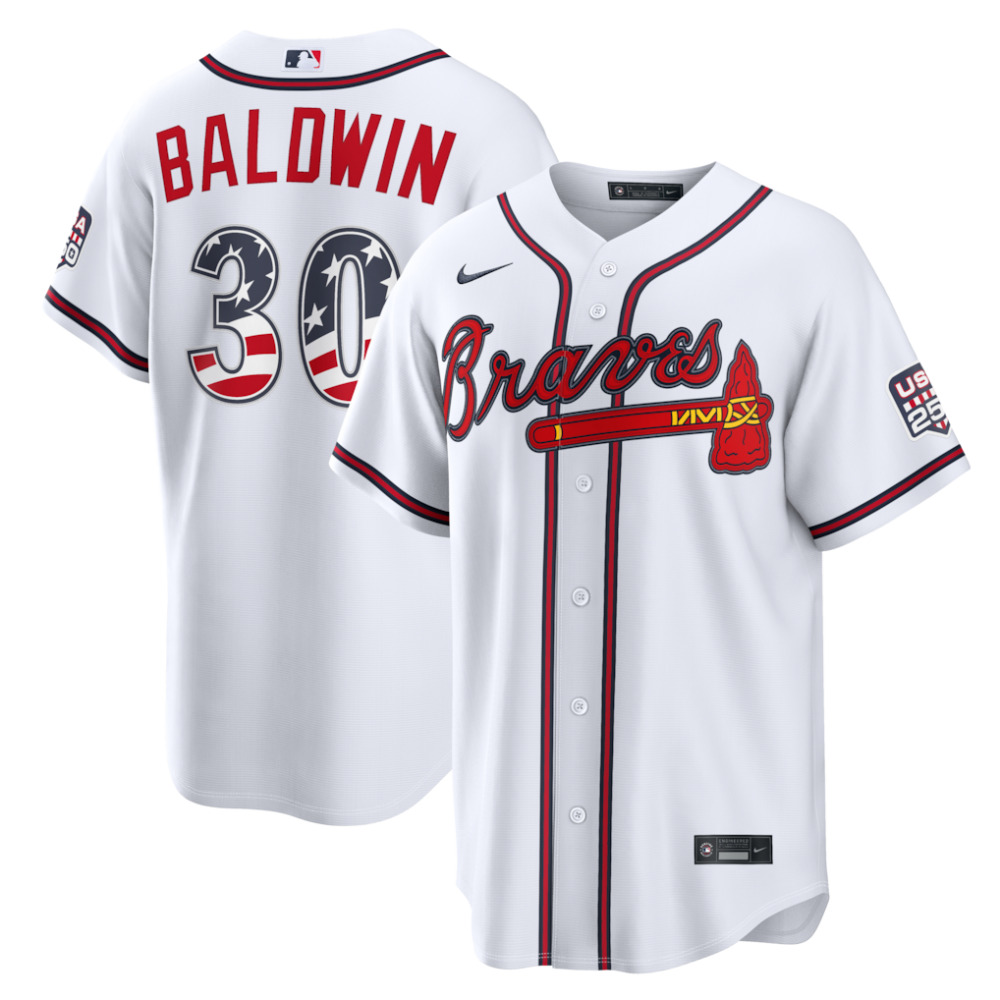 Men's Atlanta Braves White Home Jersey