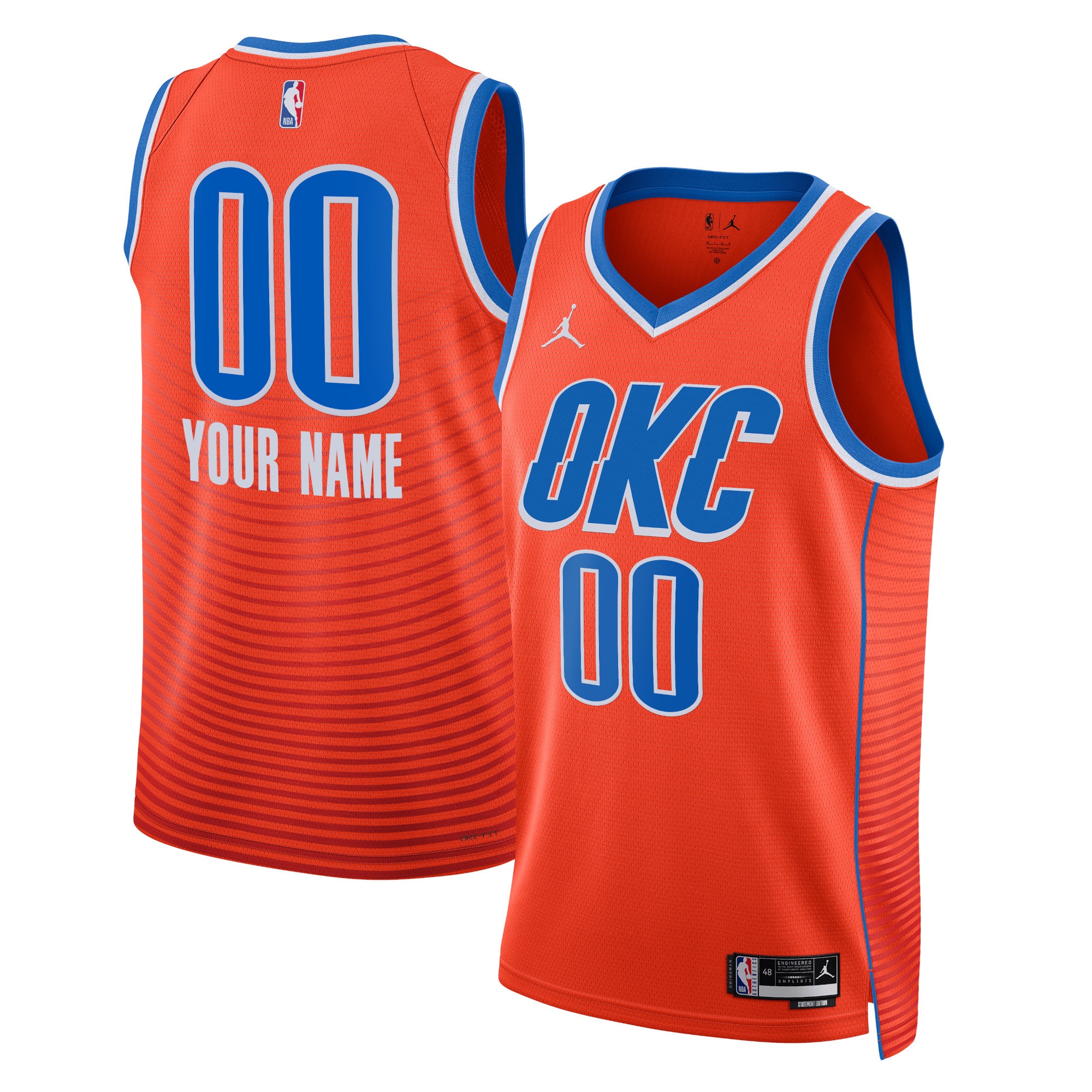 Women's Oklahoma City Thunder 2022/23 Orange Statement Swingman Jersey
