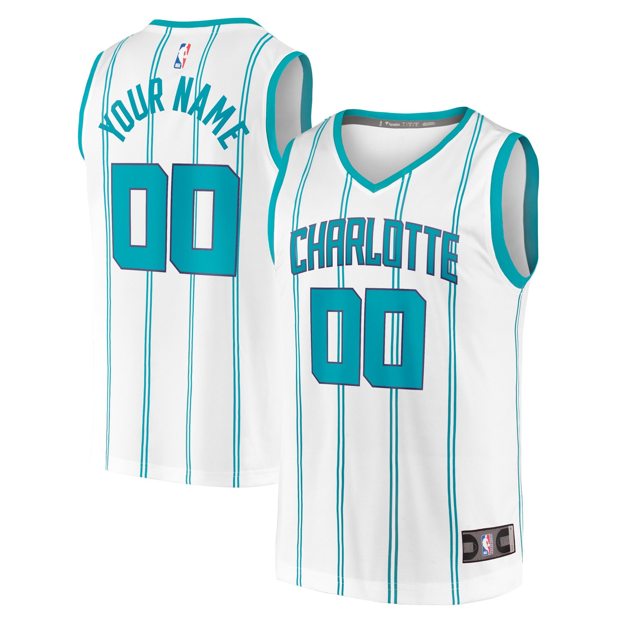 Kids' Charlotte Hornets White Replica Jersey