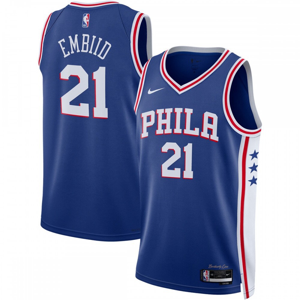 Men's Philadelphia 76ers 2022/23 Royal Icon Swingman Jersey
