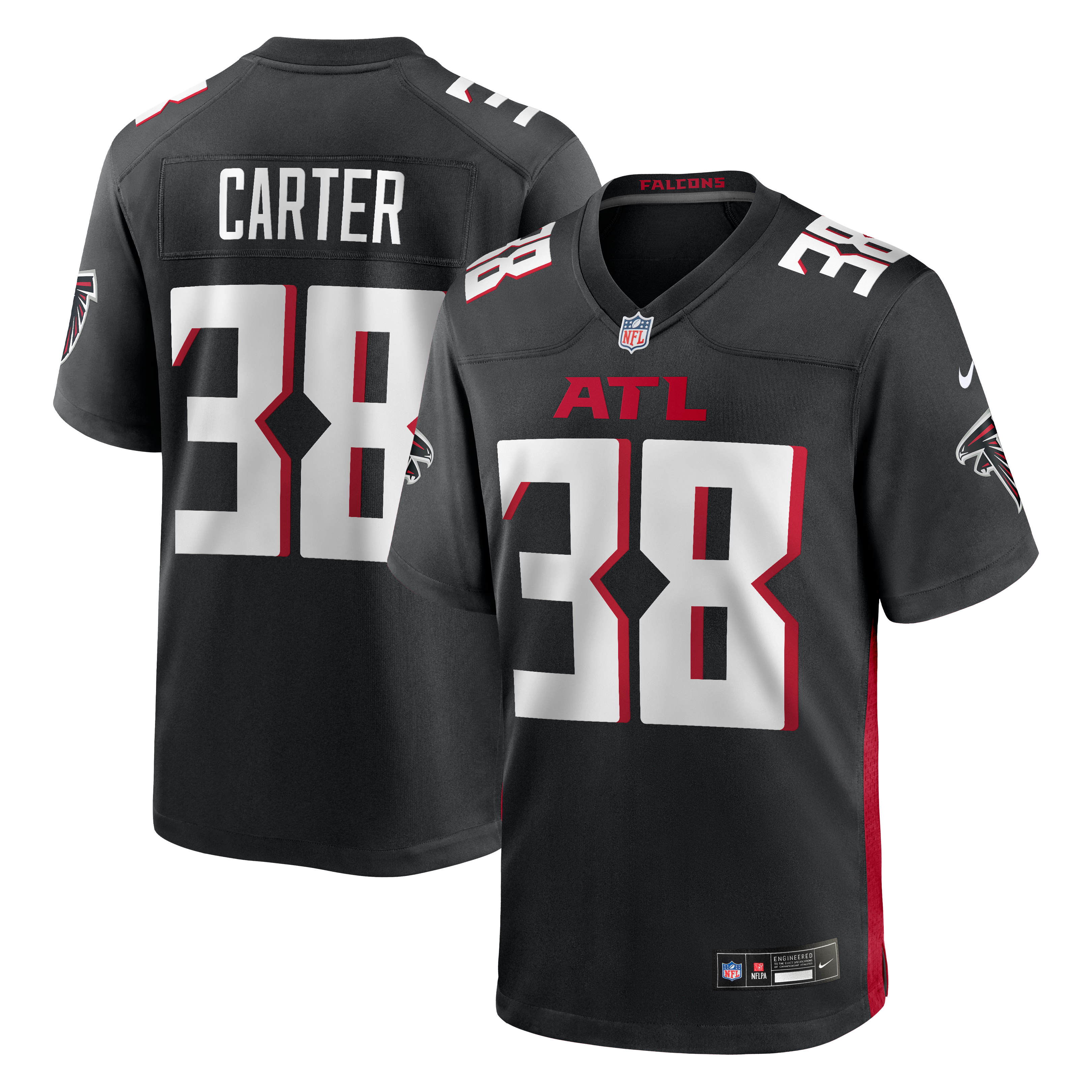 Women's Atlanta Falcons Black Game Jersey