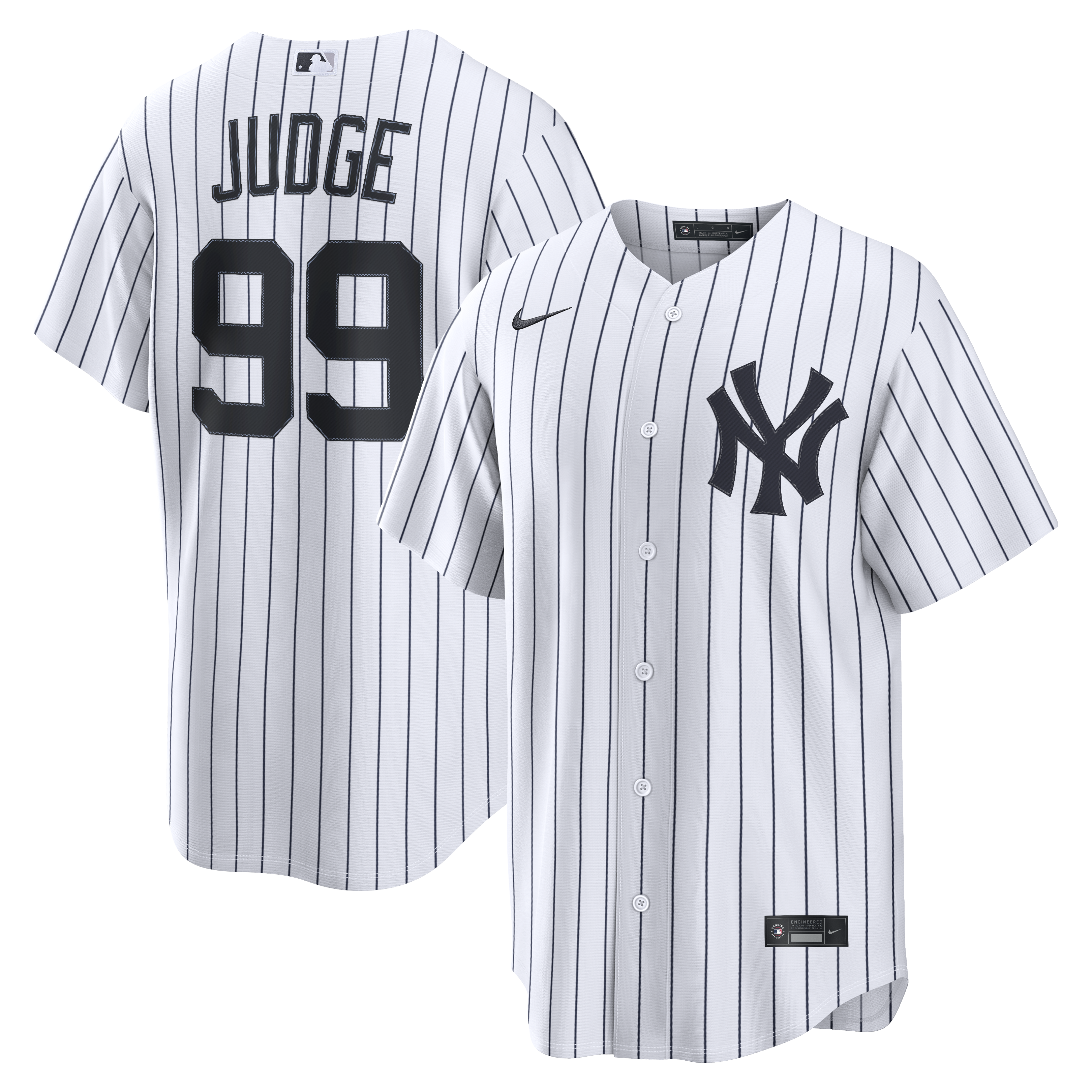 Men's New York Yankees White Replica Jersey