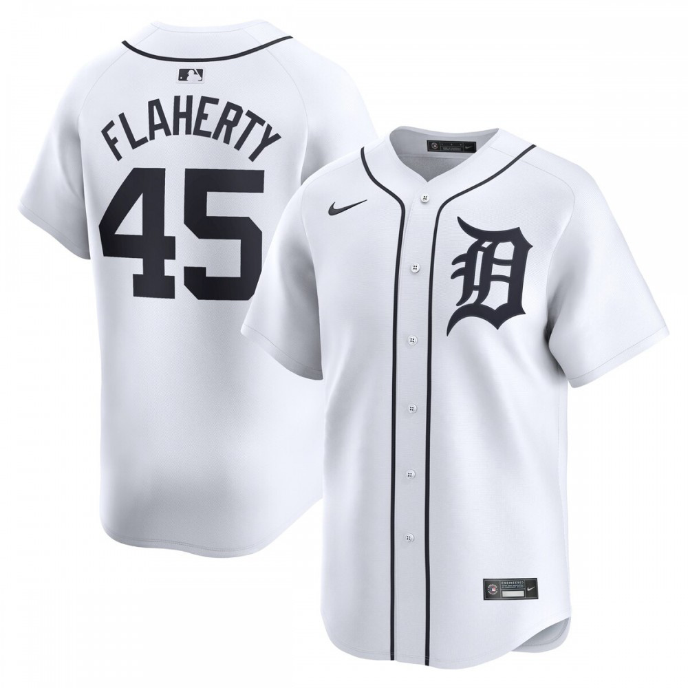 Men's Detroit Tigers White Limited Jersey