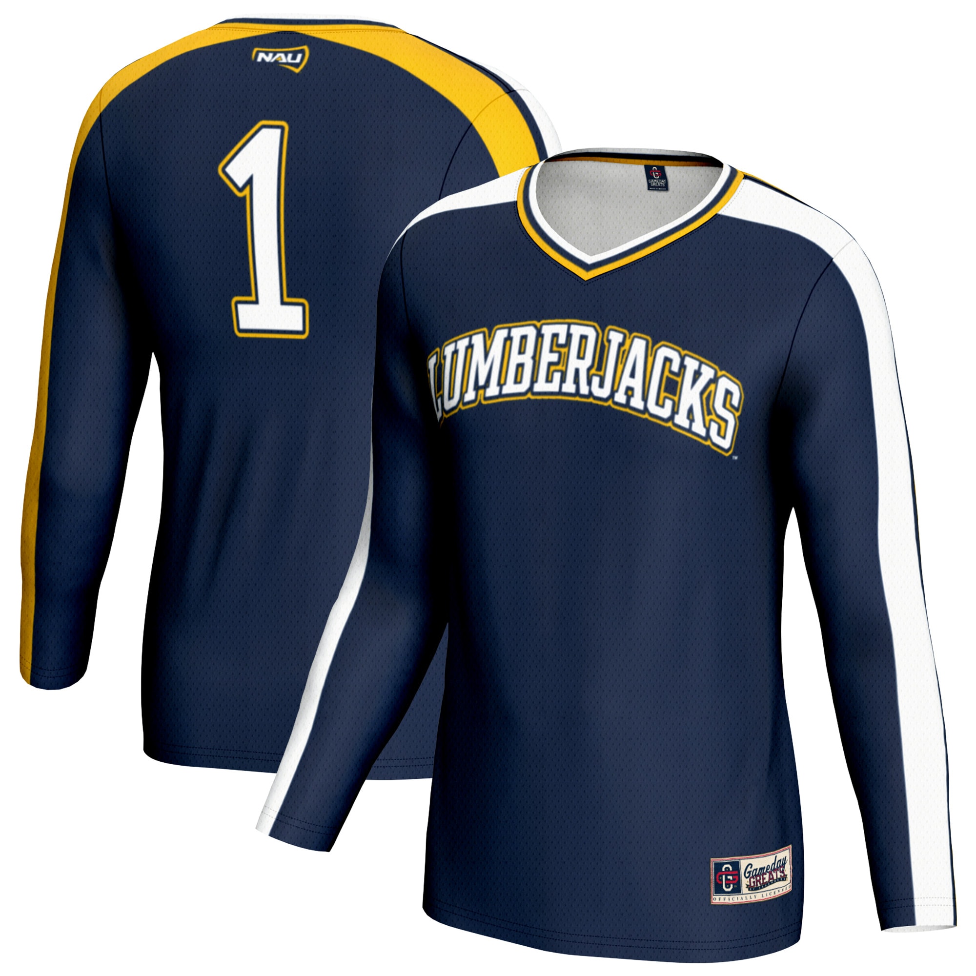 Women's Northern Arizona Lumberjacks Navy Fashion Jersey