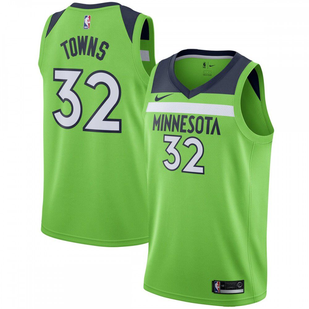 Women's Minnesota Timberwolves Green Statement Swingman Jersey