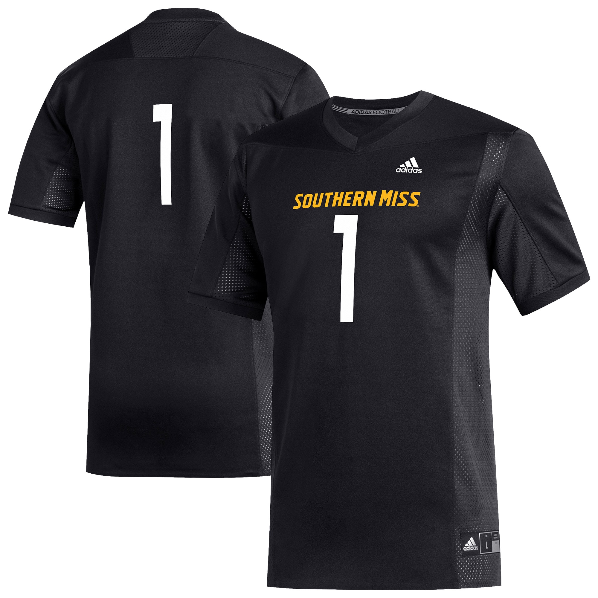 Men's Southern Miss Golden Black Replica Jersey