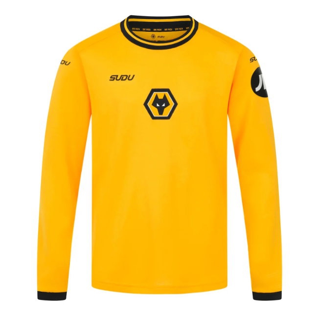 Men's Wolves 2024/25 Home Long Sleeve Jersey
