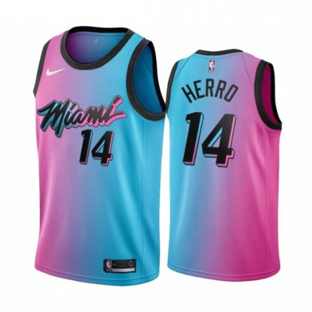 Men's Miami Heat 2020/21 Blue City Swingman Jersey