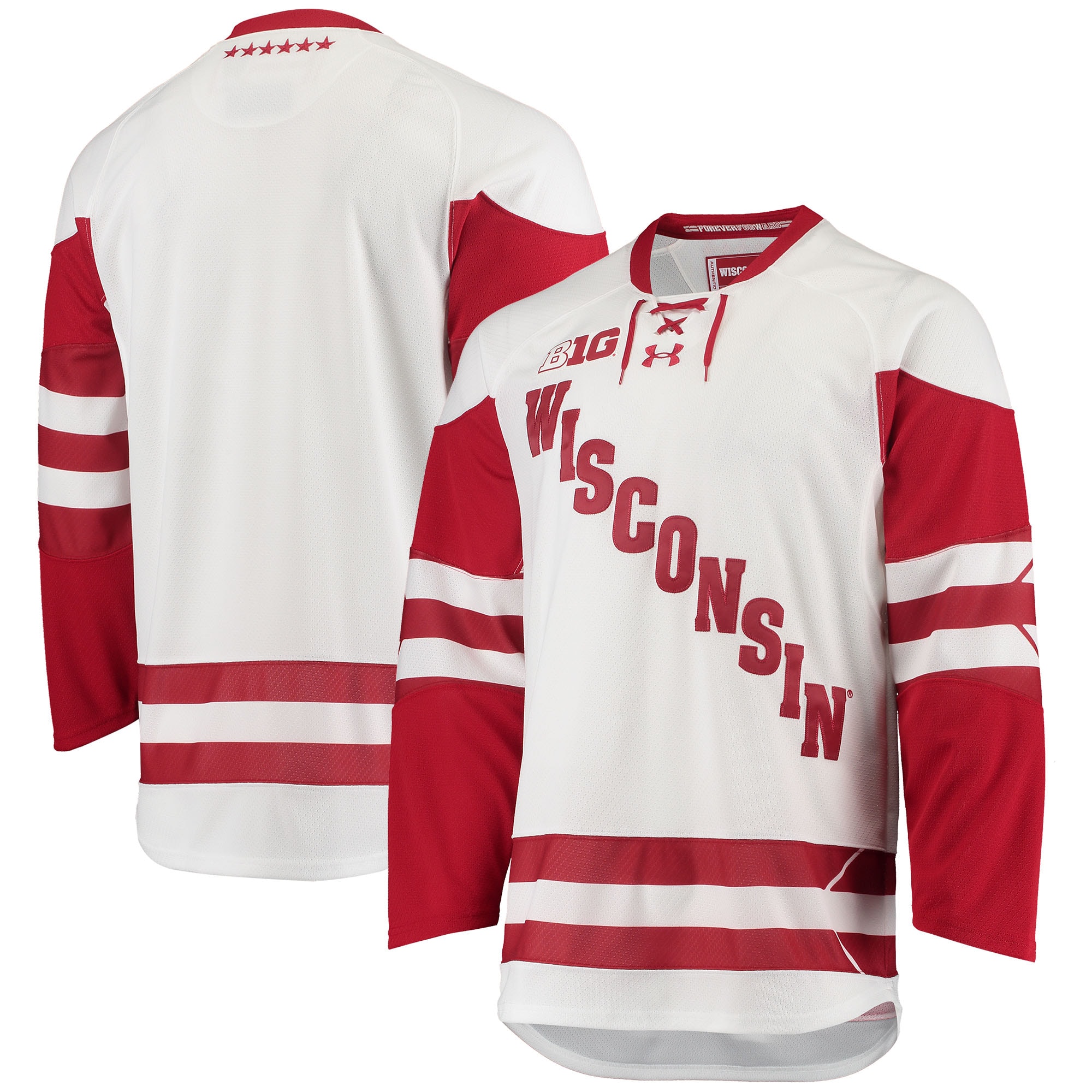 Women's Wisconsin Badgers White Replica Jersey