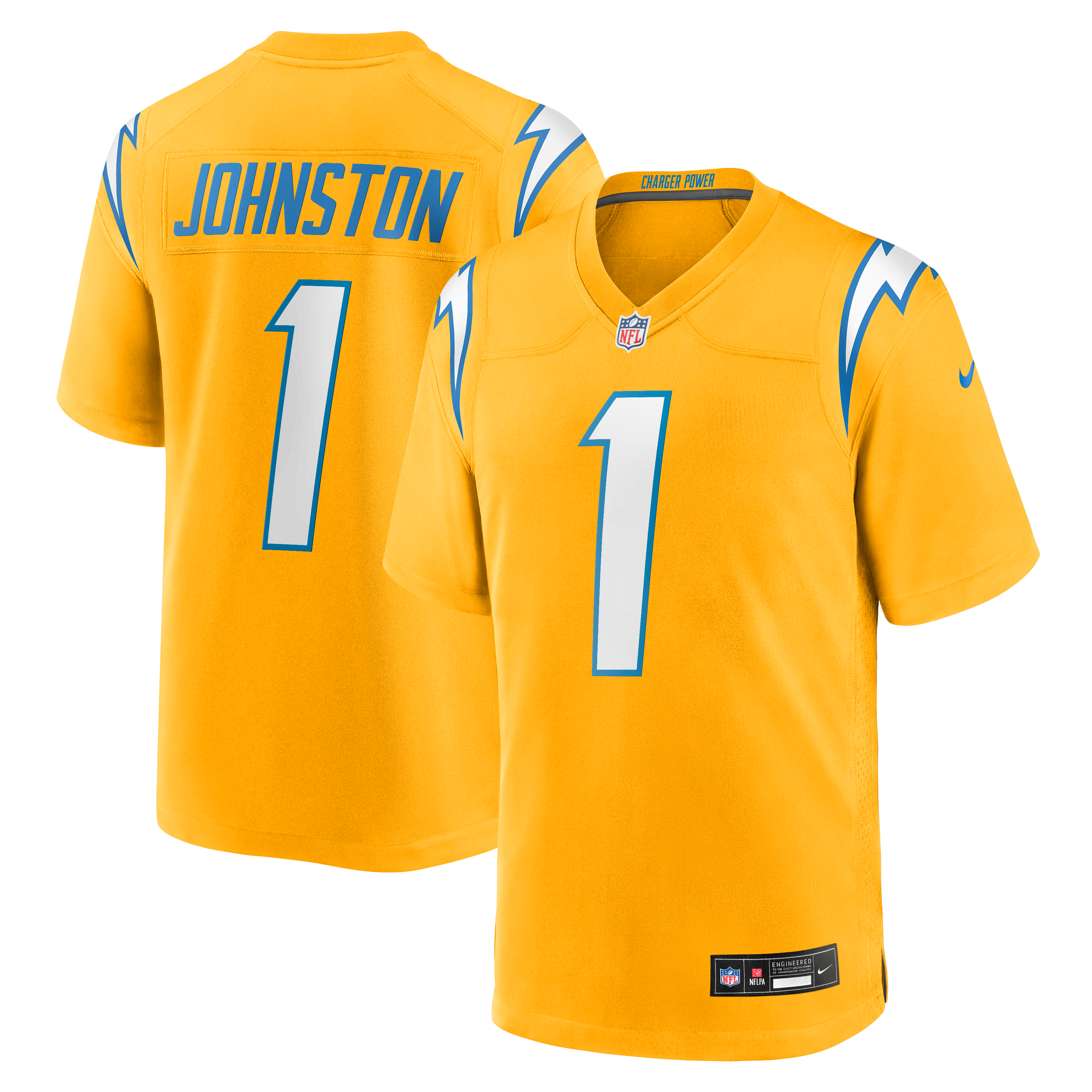 Kids' Los Angeles Chargers Gold Player Jersey