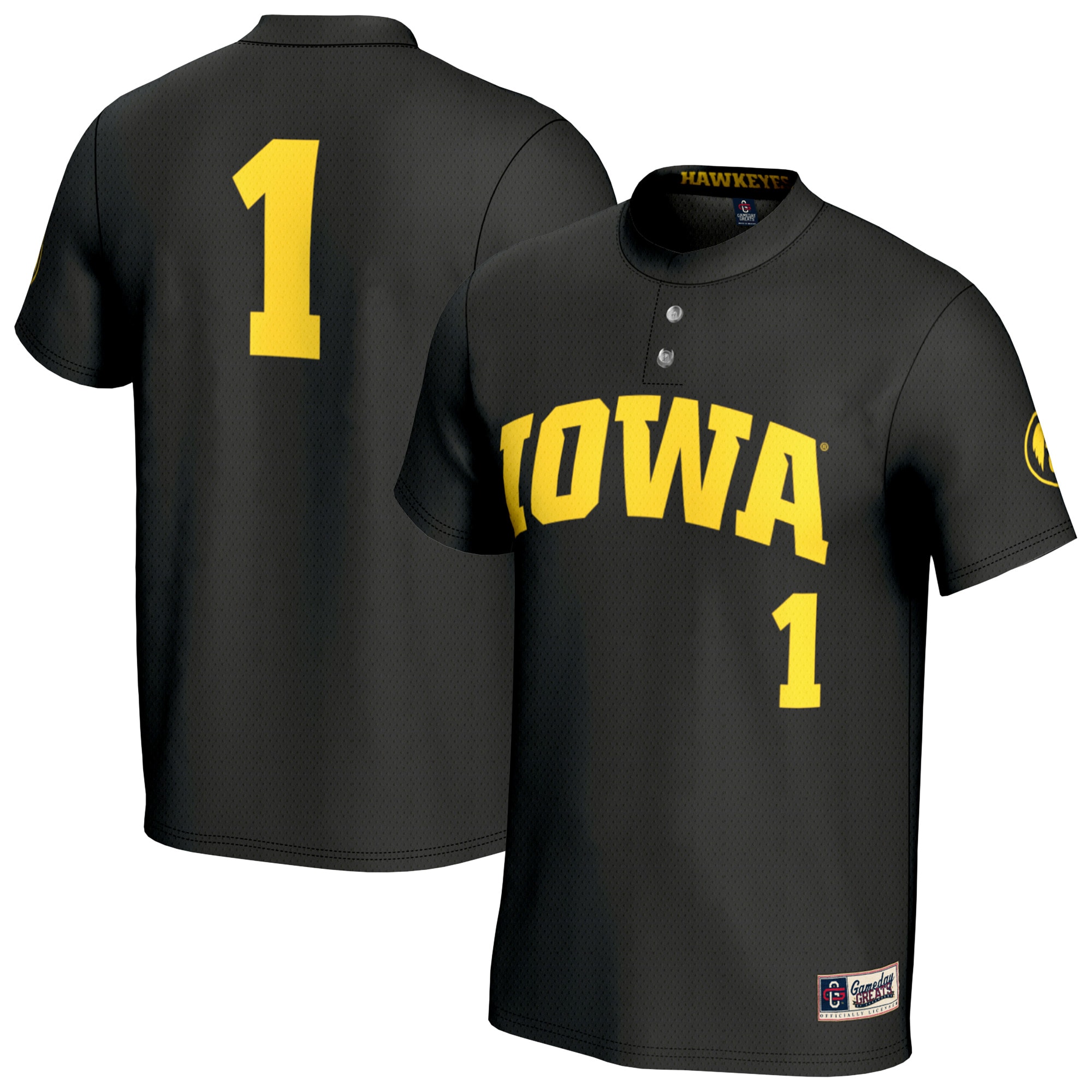 Women's Iowa Hawkeyes Black Fashion Jersey