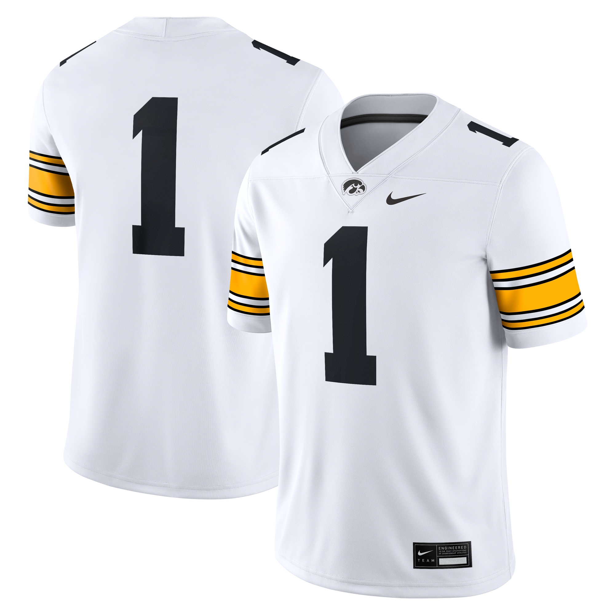 Men's Iowa Hawkeyes White Game Jersey