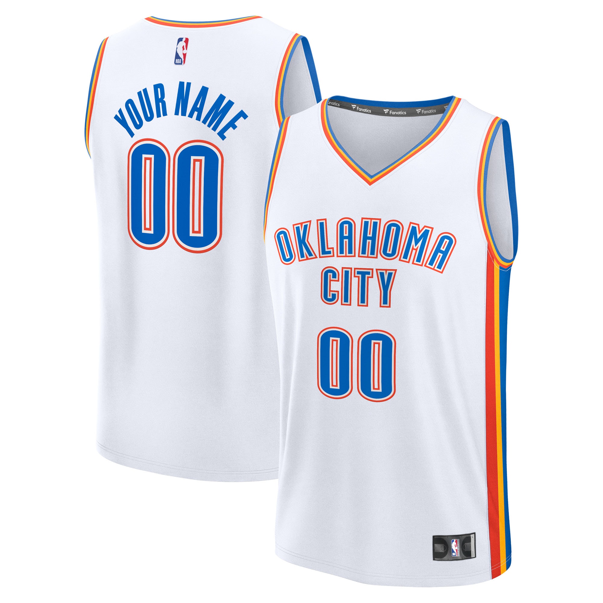Men's Oklahoma City Thunder White City Jersey