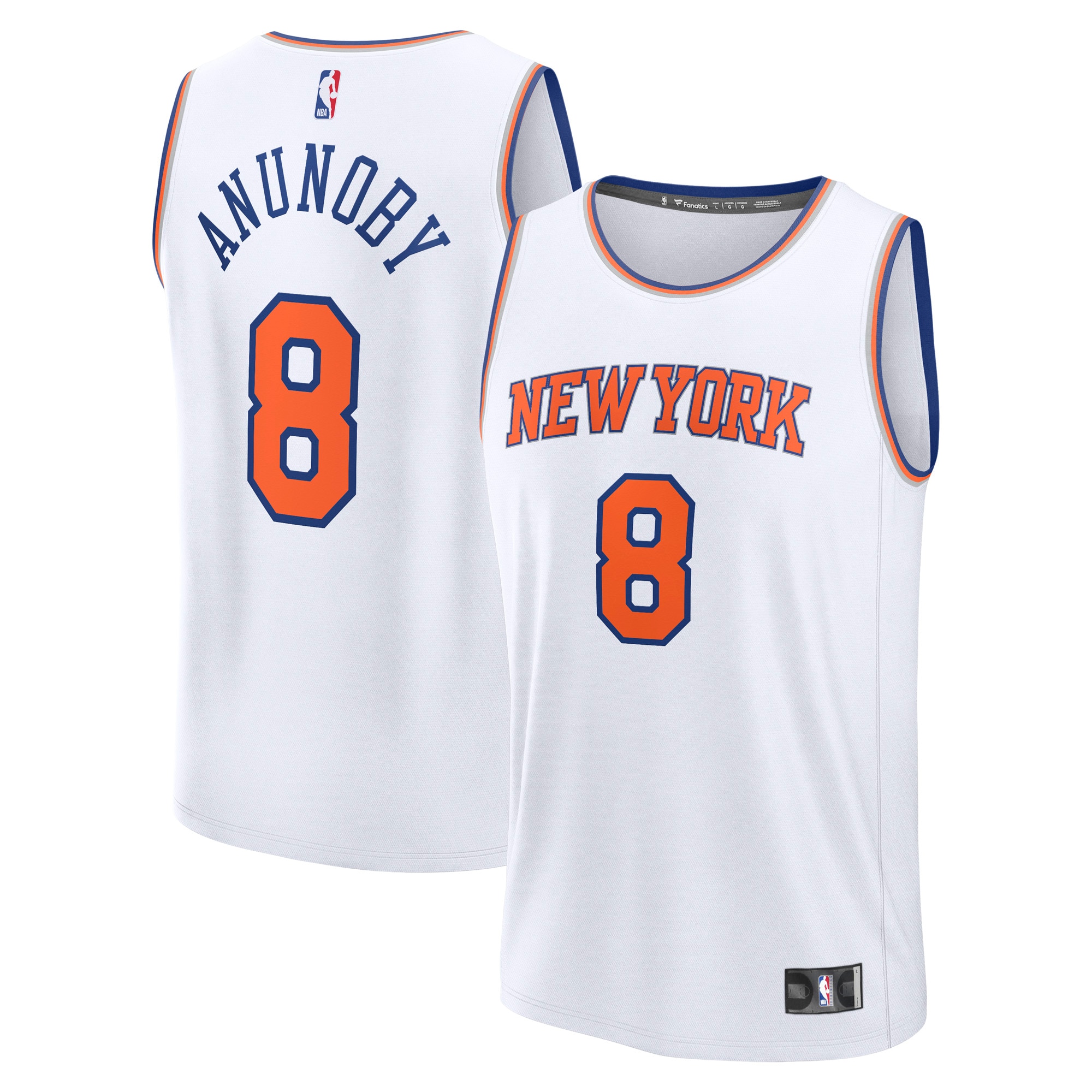 Kids' New York Knicks White Player Jersey