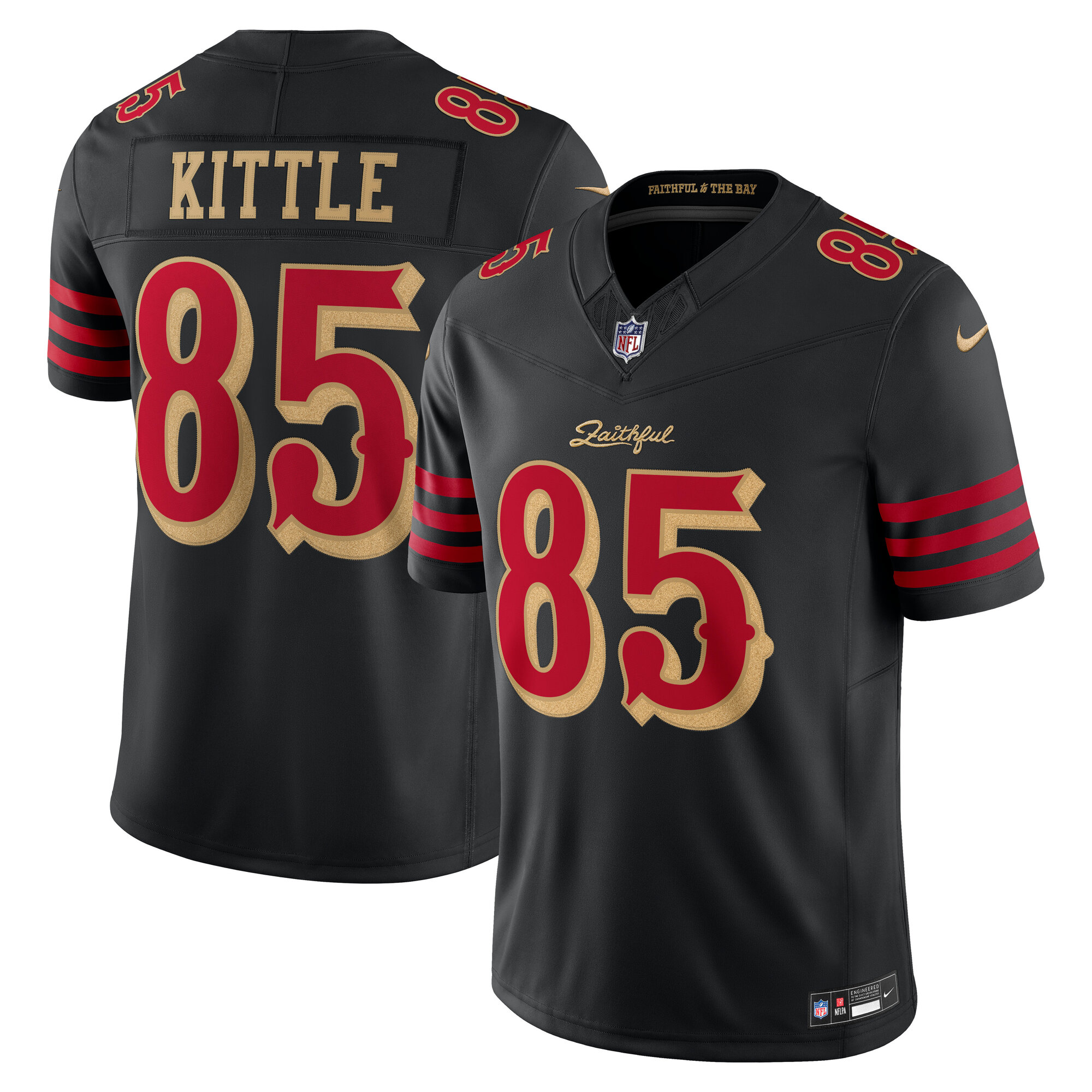 Men's San Francisco 49ers 2025 Black Rivalries Stitched Limited Jersey