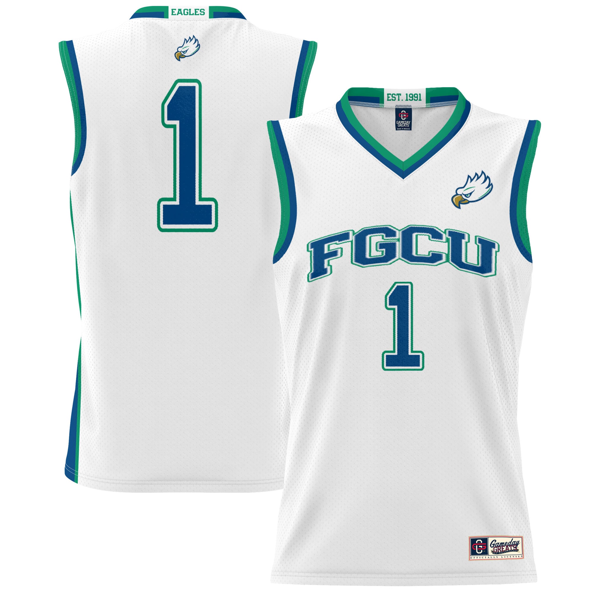 Women's Florida Gulf Coast White Jersey