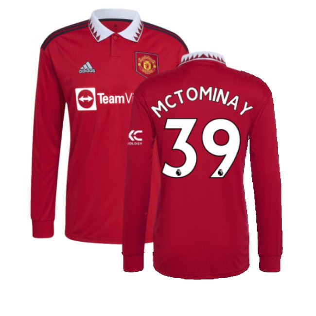 Men's Man Utd 2022/23 Home Long Sleeve Jersey