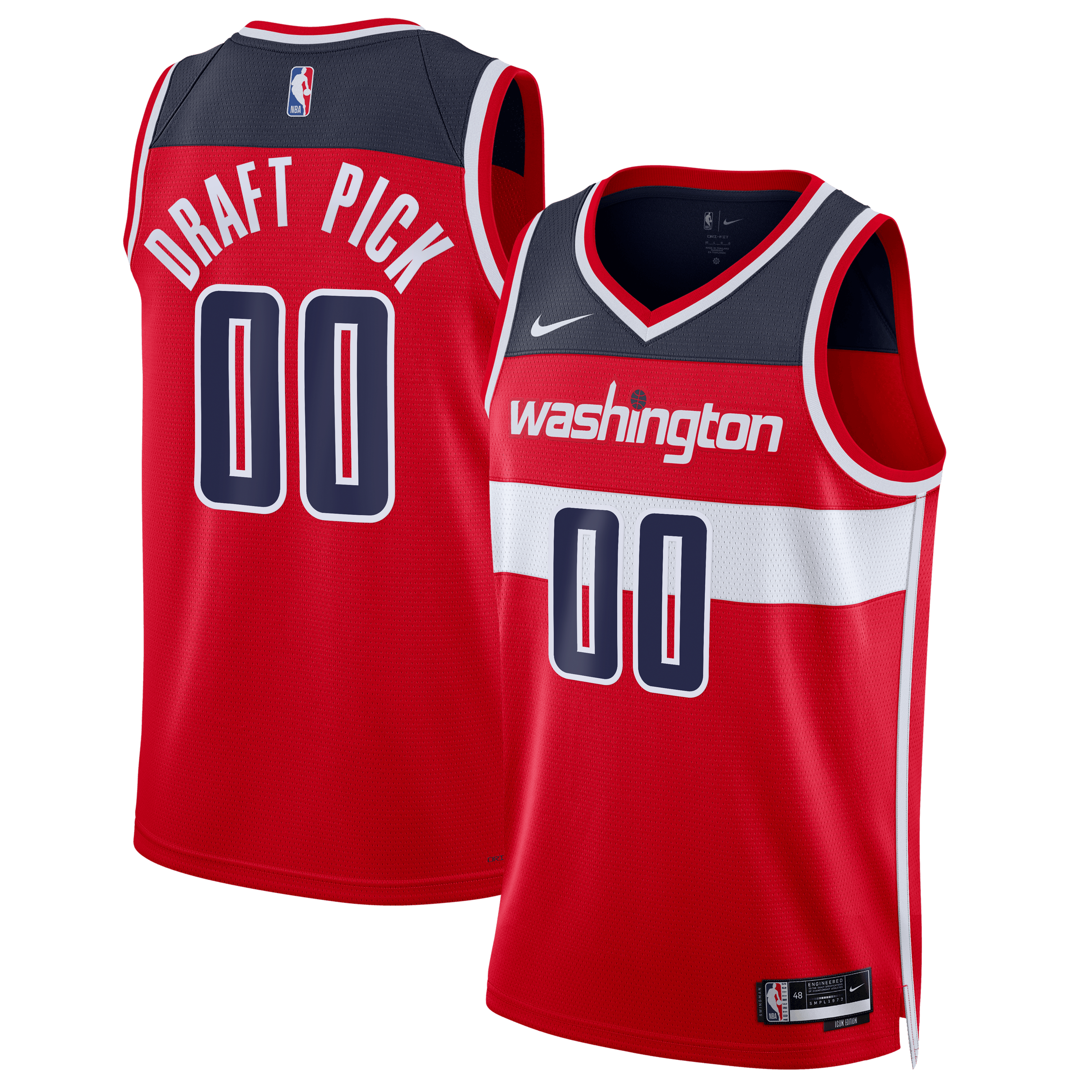 Kids' Washington Wizards 2026 Red Icon Player Jersey