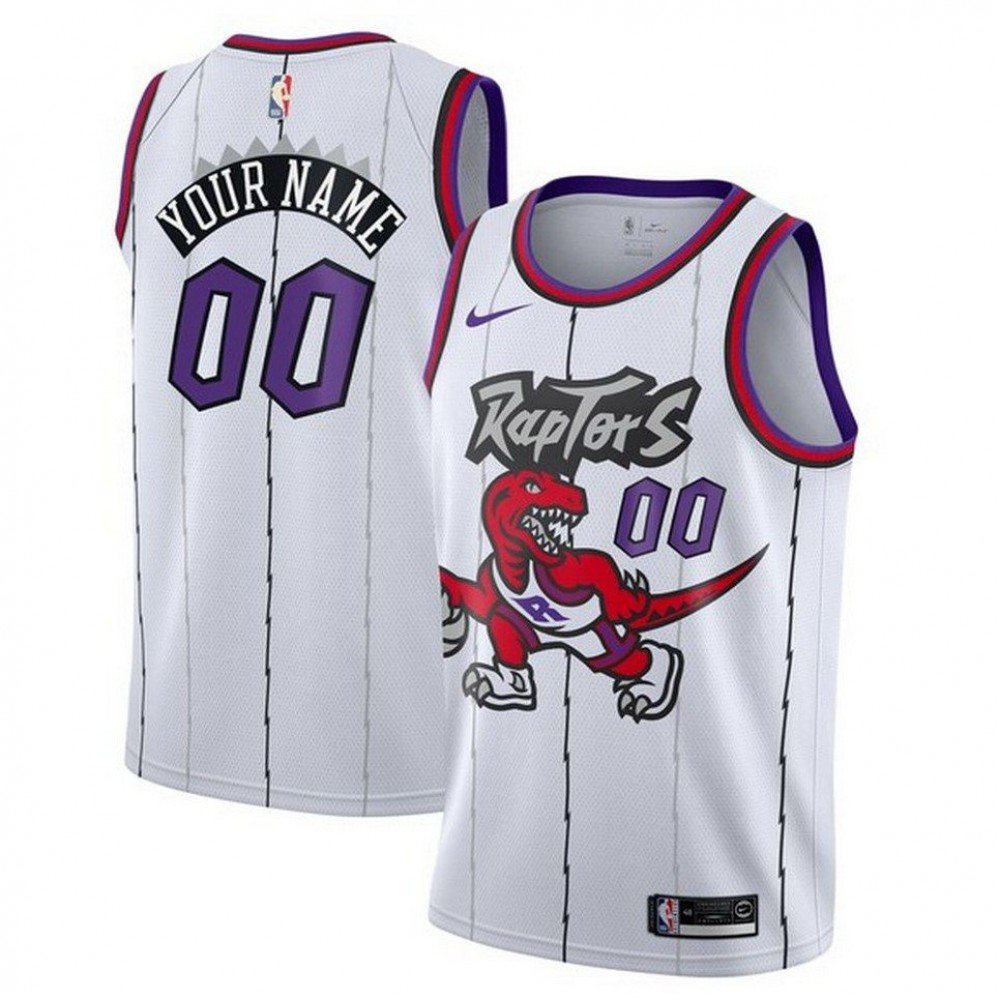 Men's Toronto Raptors White Classic Swingman Jersey