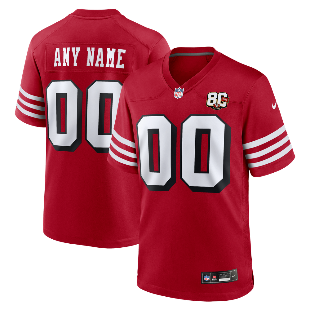 Men's San Francisco 49ers Red Anniversary Game Jersey