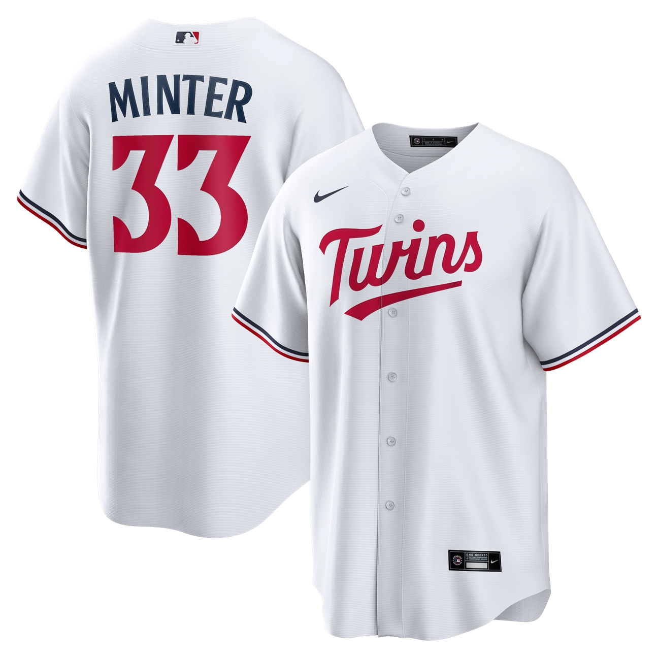Kids' Minnesota Twins White Replica Jersey