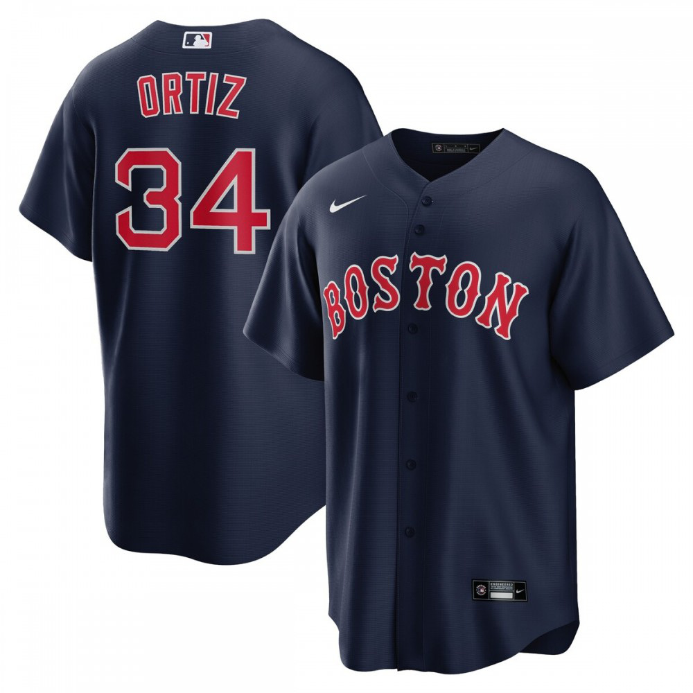 Men's Boston Red Sox Navy Player Jersey
