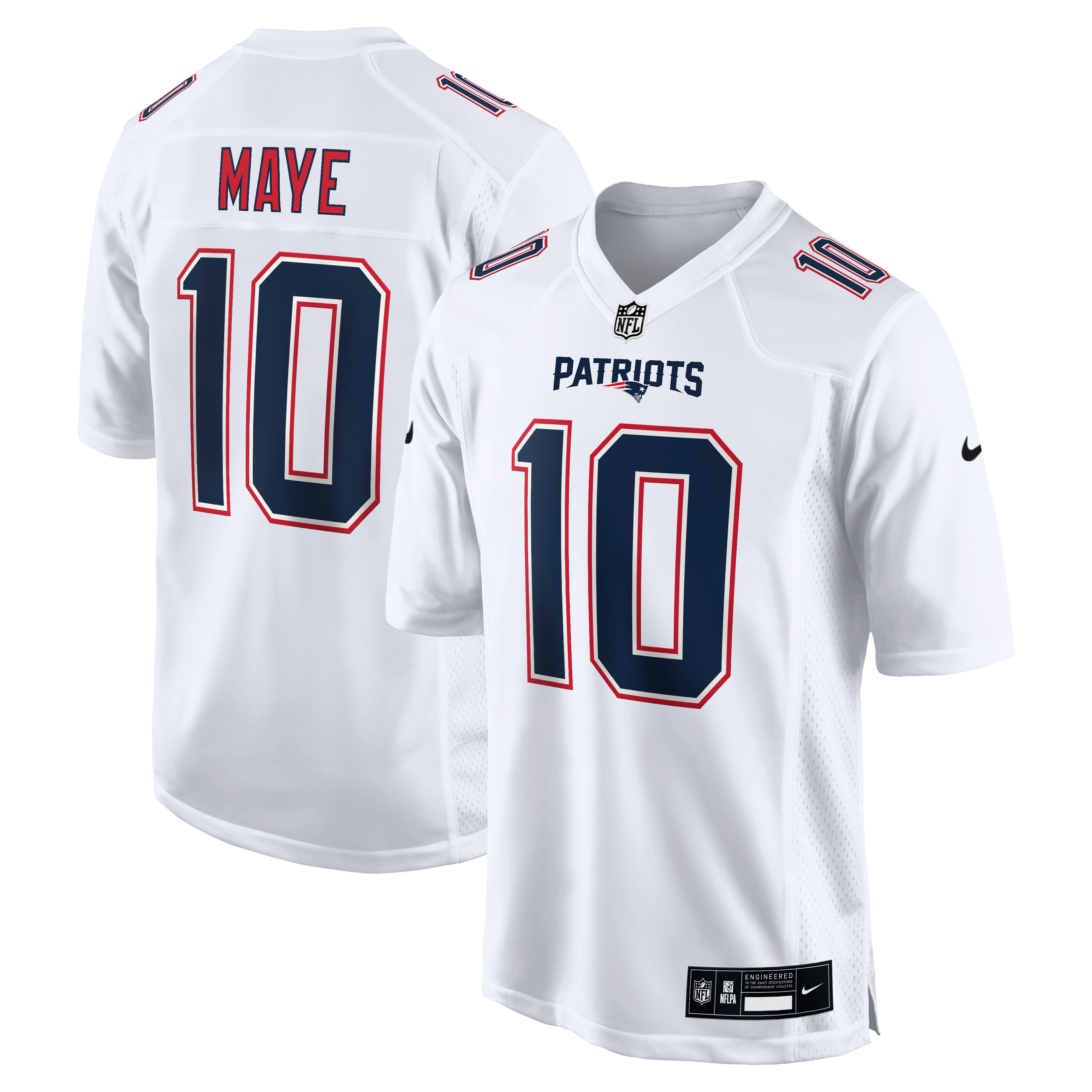 Men's New England Patriots White Game Jersey